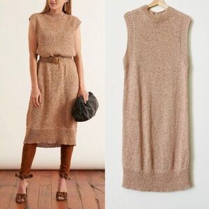 Rodebjer MEDIUM Chaima Knit Vest Dress in Faded Terracotta
